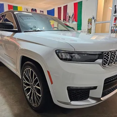 Ceramic coated white Jeep Grand Cherokee detailed by OCDetailerZ
