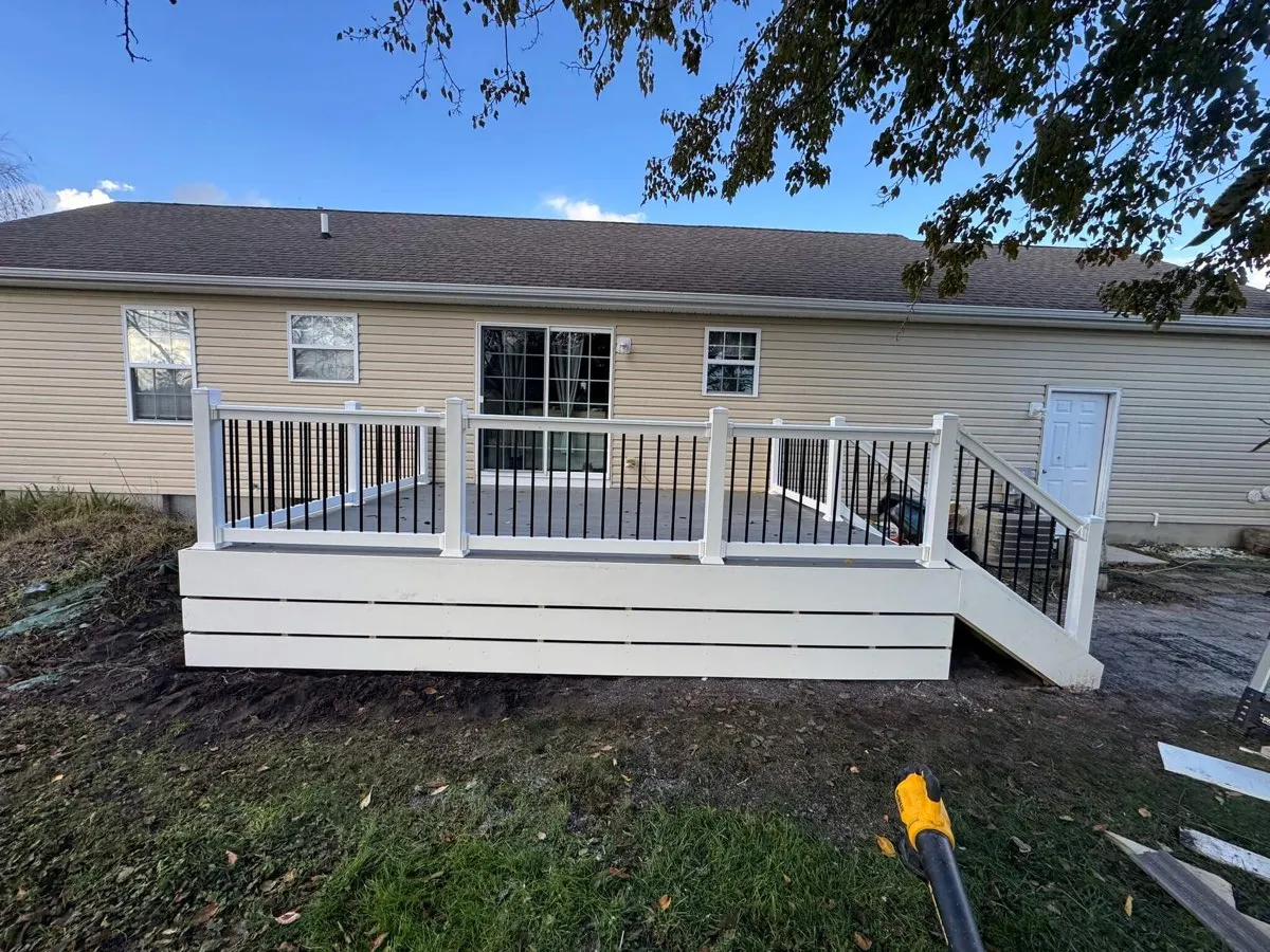 New deck and railing addition built by Ocean Pines Handyman in Ocean Pines, MD