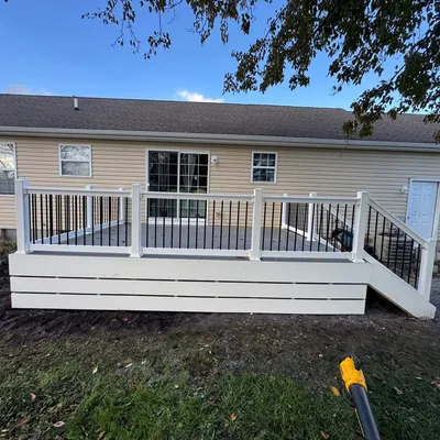 New deck and railing addition built by Ocean Pines Handyman in Ocean Pines, MD
